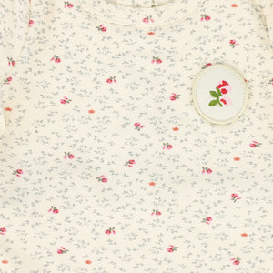 Bebe Jolee Pink Floral Seamed Footie