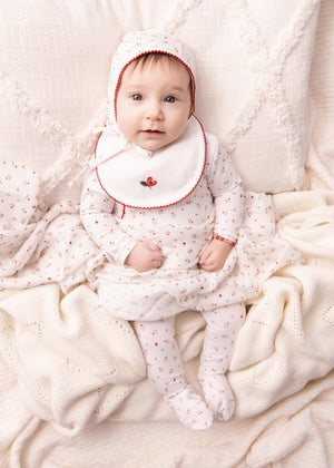 Mini Label – Girls Cream Heart Printed Kimono Set