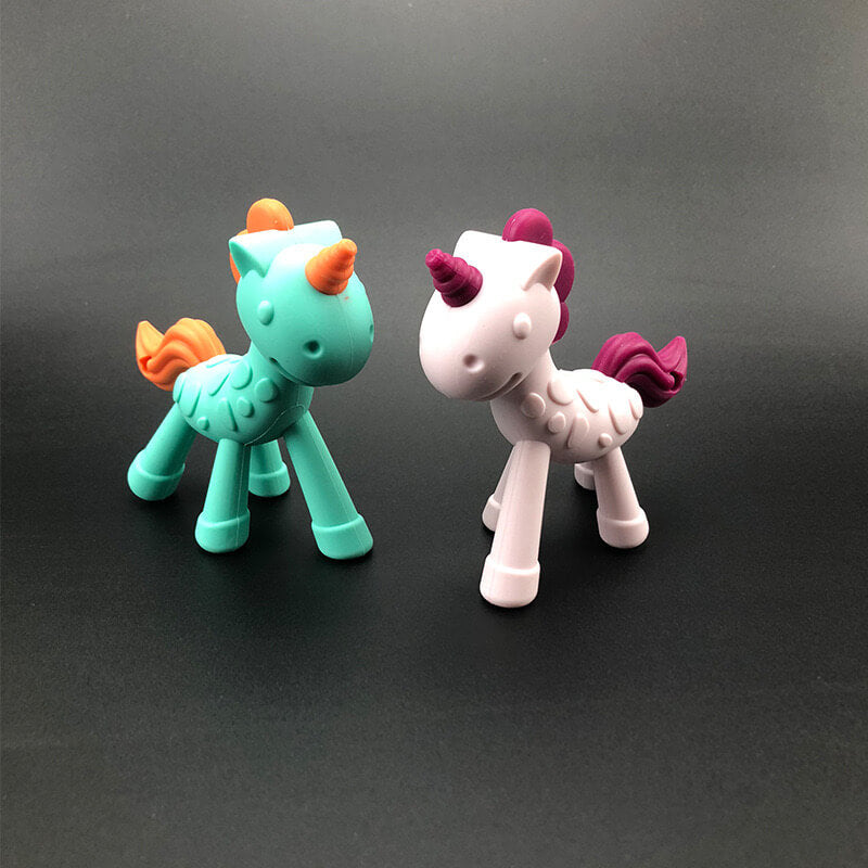 Boon Silicone Teether | Baby Teething Toy | Unicorn