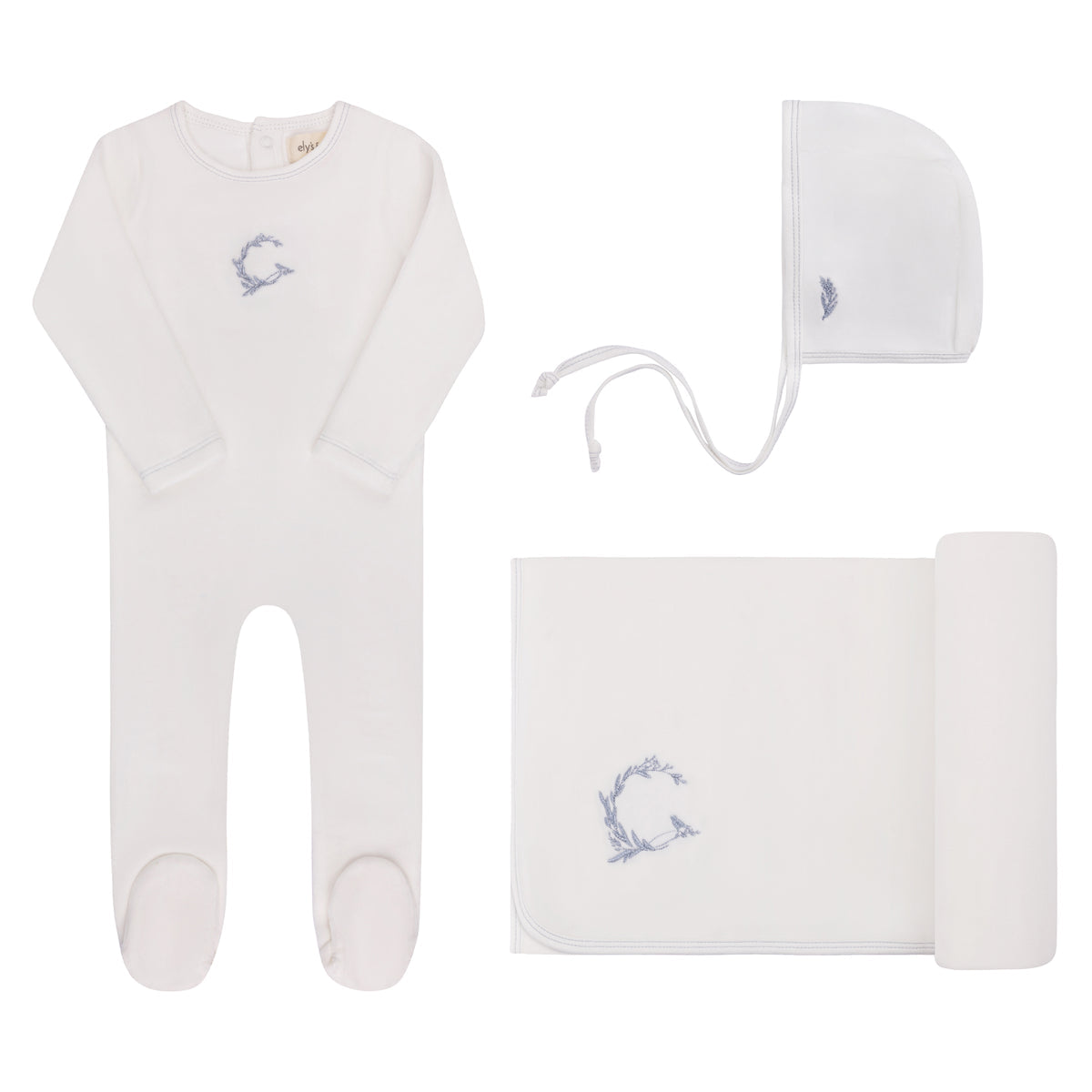 Ely’s & Co. – Boy Metallic Wreath Take Me Home Set | Ivory