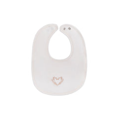 Ely’s & Co. – Girl Metallic Wreath Bib | Ivory