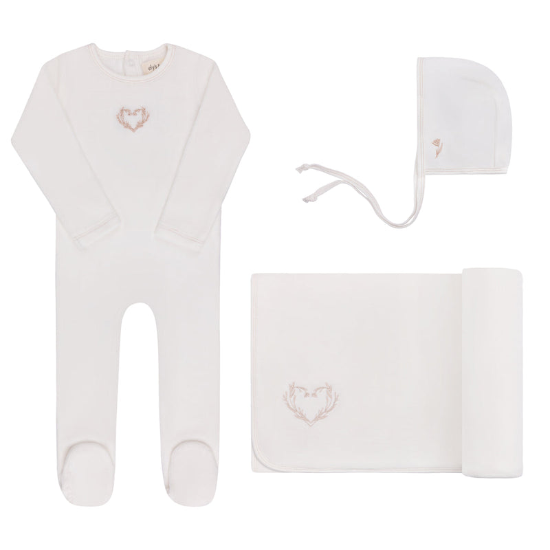 Ely’s & Co. – Girl Metallic Wreath Take Me Home Set | Ivory