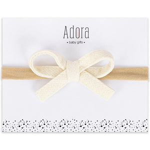 Adora Mini Waffle Bow Headband