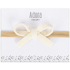 Adora Mini Waffle Bow Headband