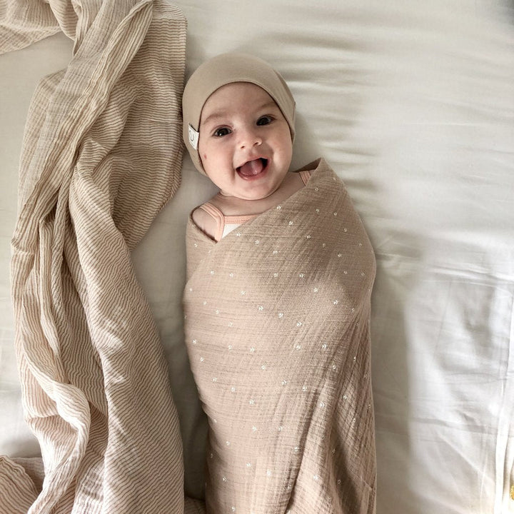 Two Pack Cotton Muslin Swaddle Blanket