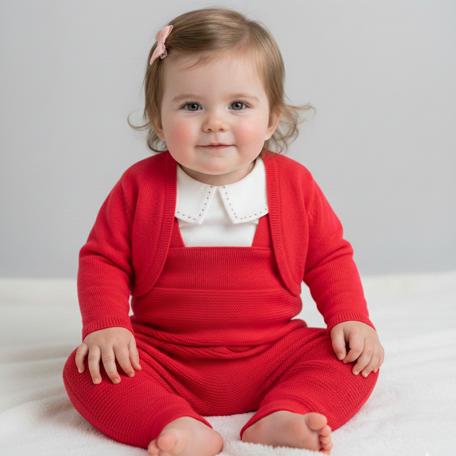 Inii + Mini Baby Knitted 3 PC Set