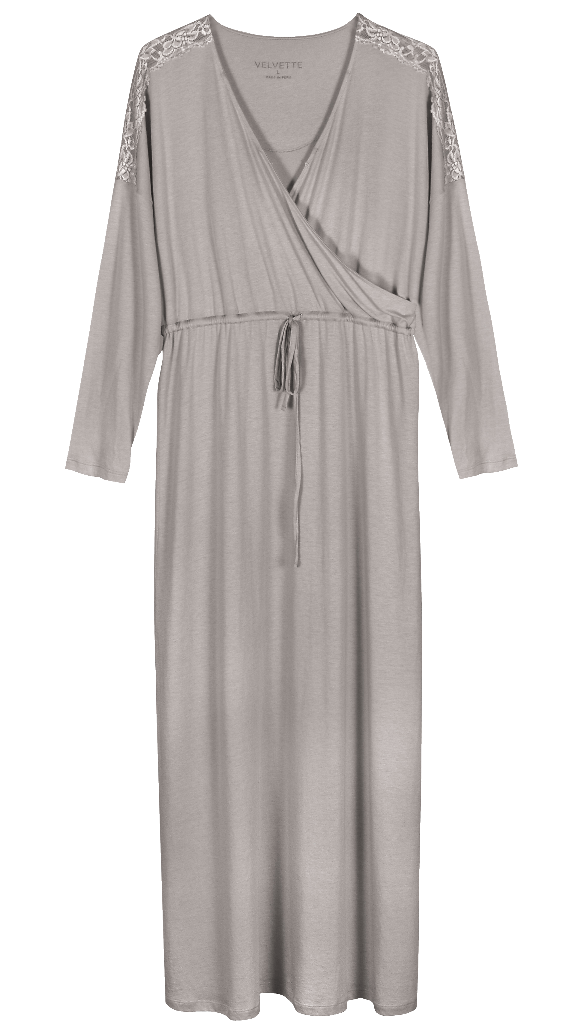 velvette pima cotton sleep shirt womens long sleeve sleepwear v neck night dress nightgown 2