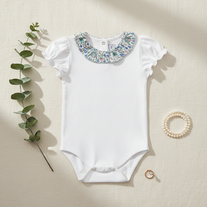 Tartine et Chocolat Jardine Liberty Print Collar Bodysuit