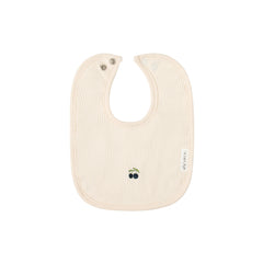 Elys & Co Navy/Cream Ribbed Cherry Bib