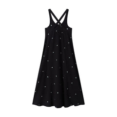 Ba & Na Girls Black Gauze Maxi Dress