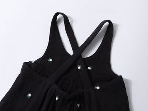 Ba & Na Girls Black Gauze Maxi Dress