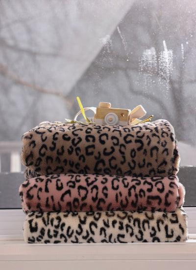 Leopard Knitted Throw Blanket