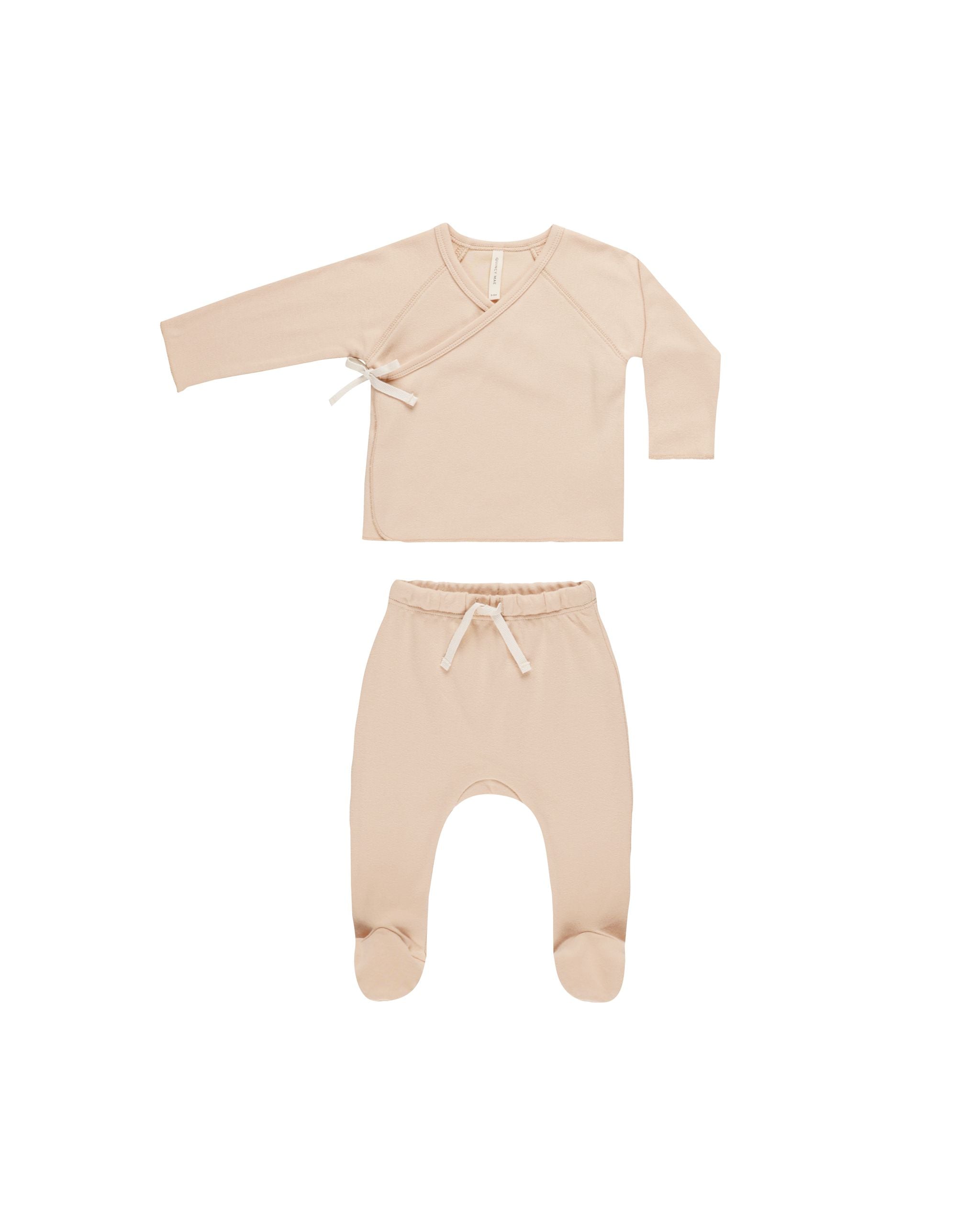Quincy Mae Shell Wrap Top Set + Hat
