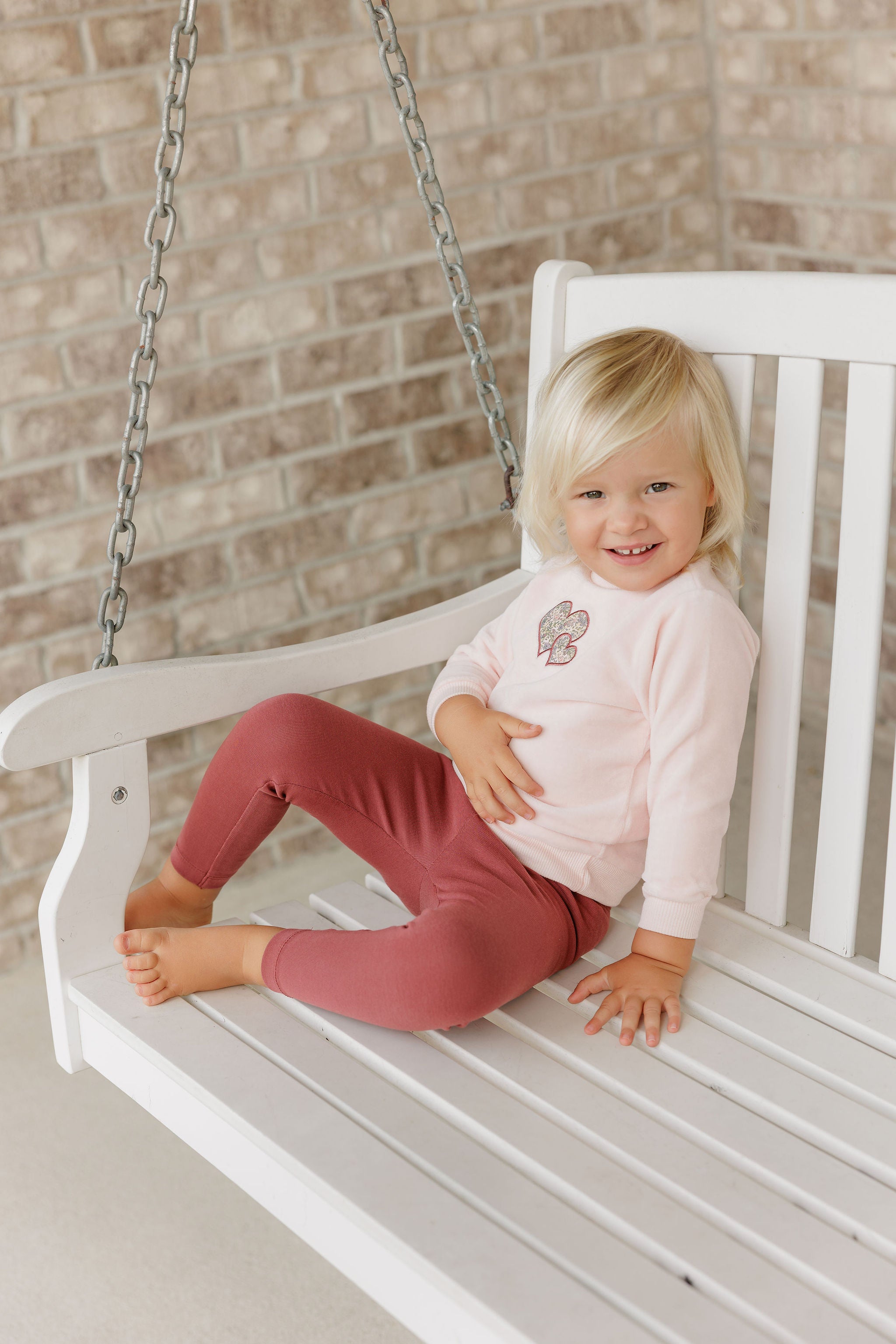 Ely’s & Co. – Girl Embroidered Liberty 2-Piece Set | Pink