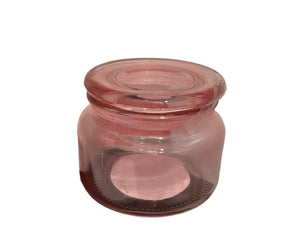 Colored Glass Candy Jar
