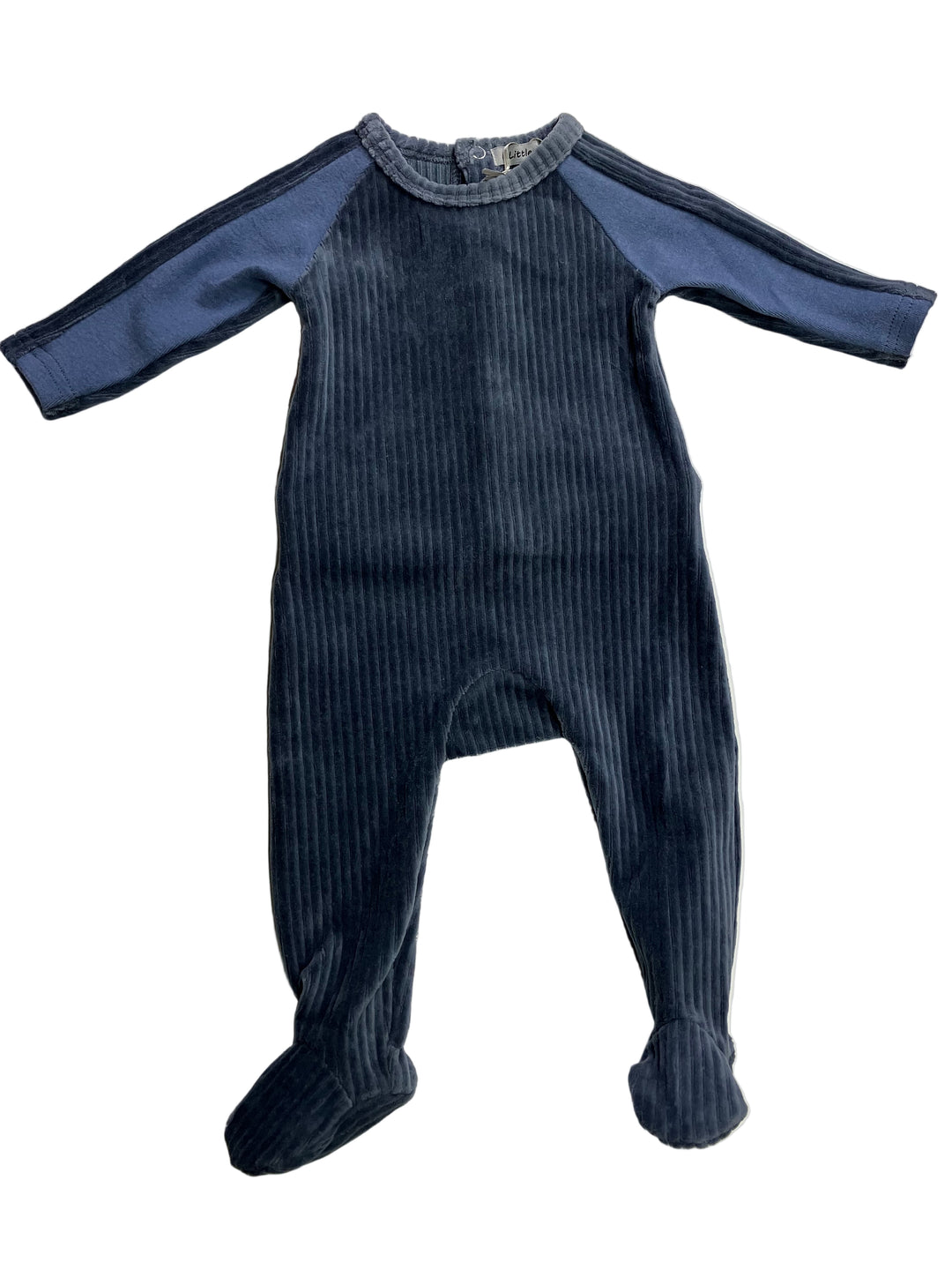 Little Lux Cozy Ribbed Velour Footie