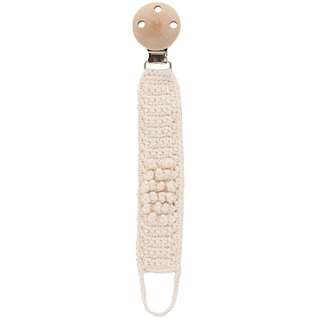 Crochet Pacifier Clip Organic Cotton