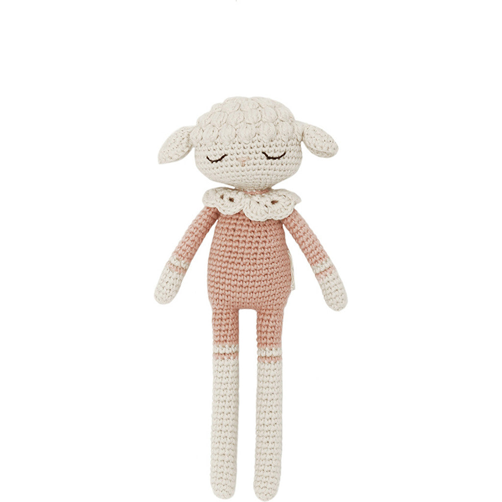 Pink Crochet Lamb Organic Cotton