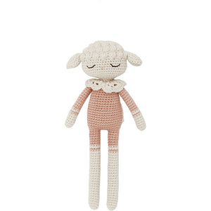 Pink Crochet Lamb Organic Cotton