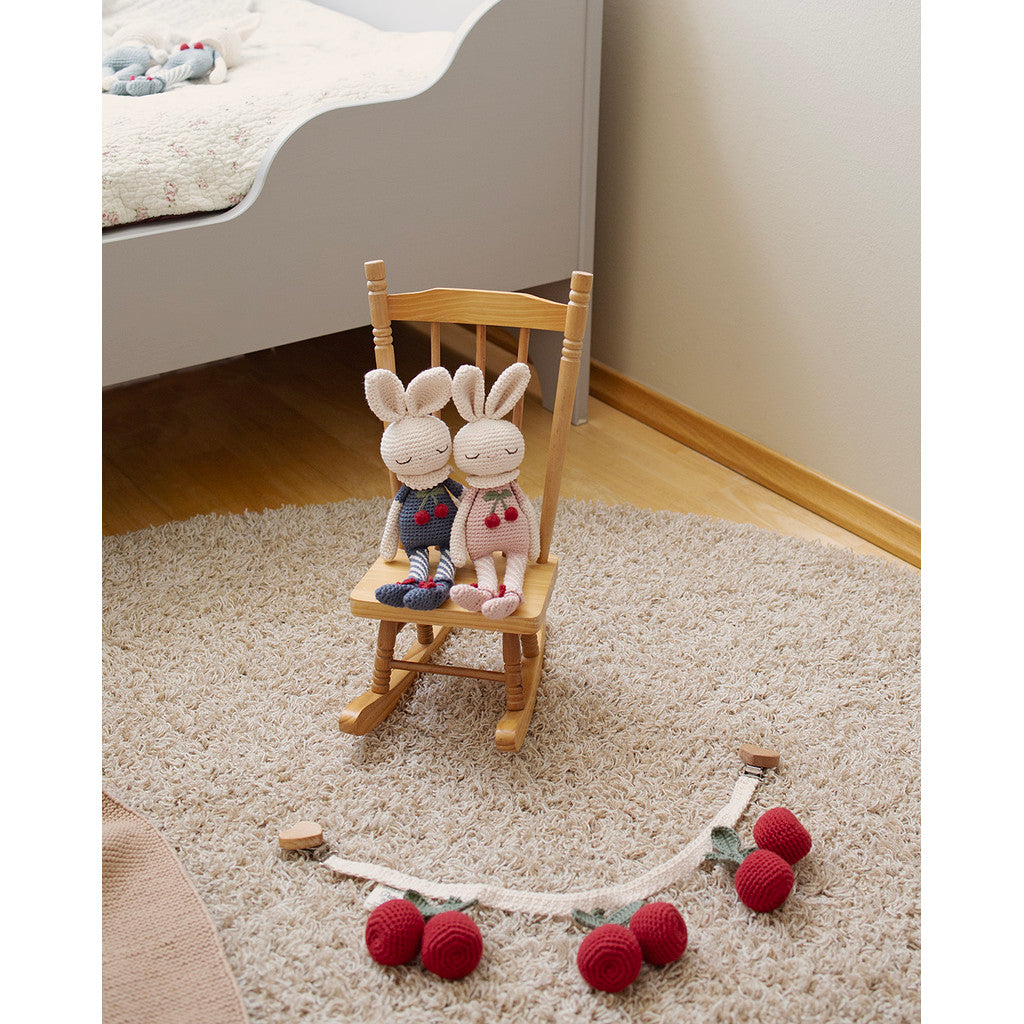 Crochet Cherries Rattle Pram Chain