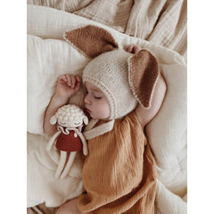 Striped Collar Crochet Lamb Organic Cotton