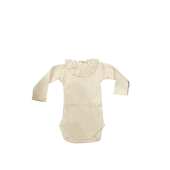 Quincy Mae Antique Ruffle Collar Bodysuit