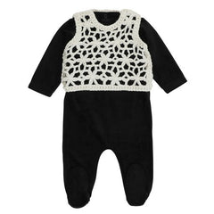 Miss Mini Girls Crochet Shabbos Romper