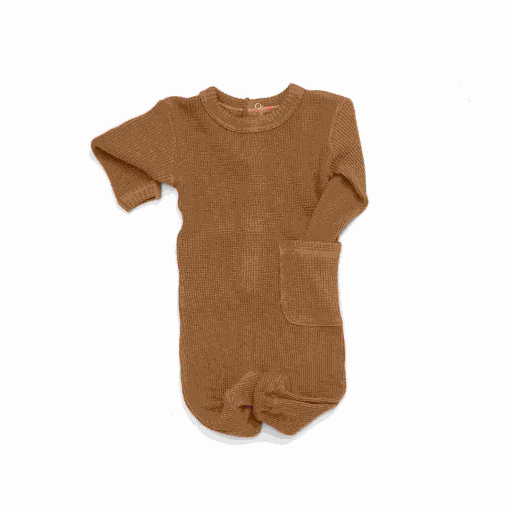 Coton Pompom Waffle Footie