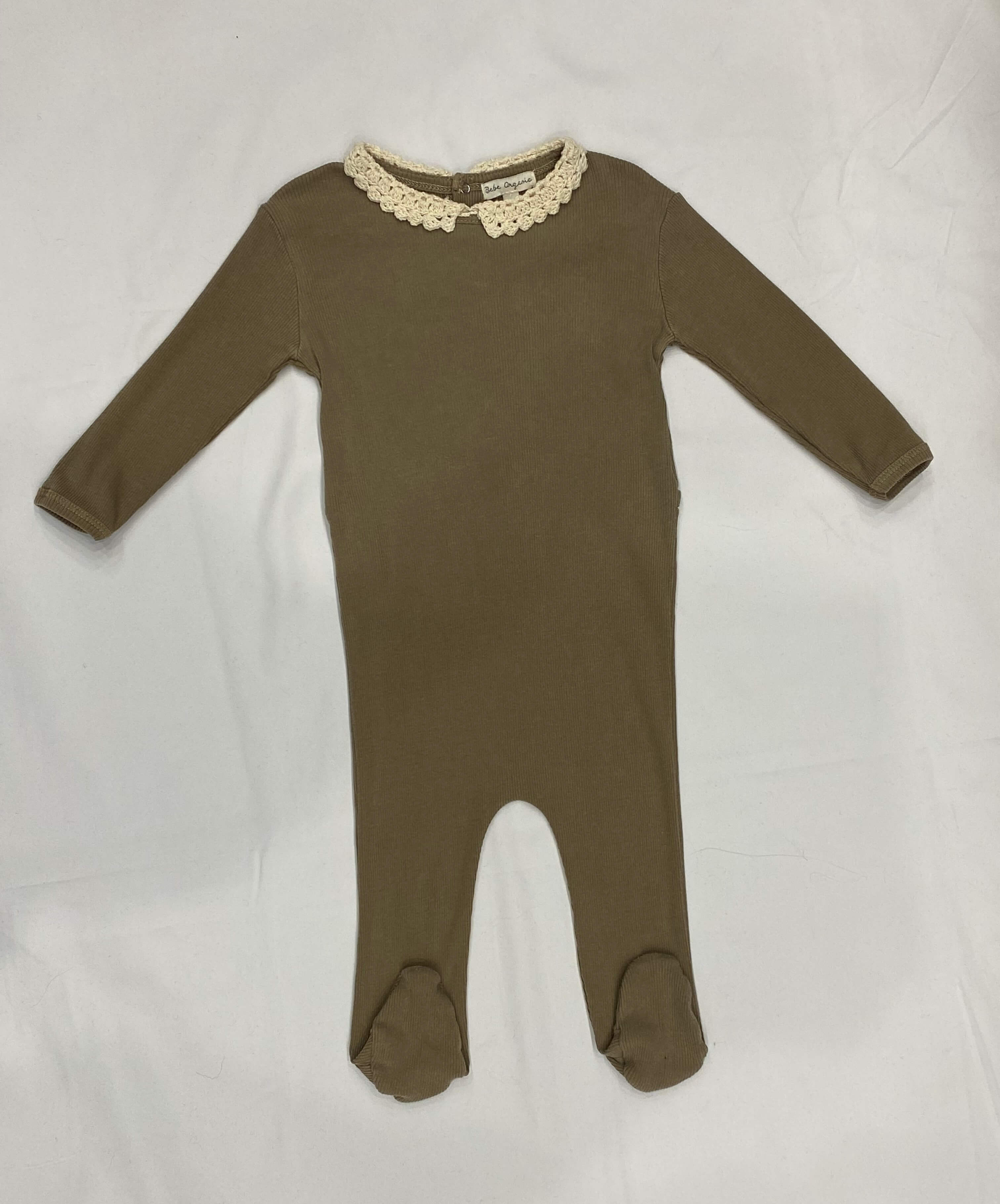 Bebe Organics Mellow Rose Gala Lace Footie