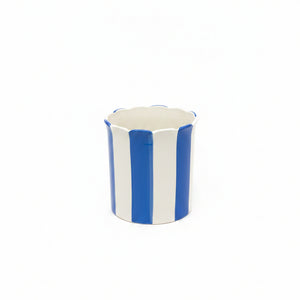 Ceramic Scallop Striped Gift Basket