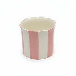 Ceramic Scallop Striped Gift Basket