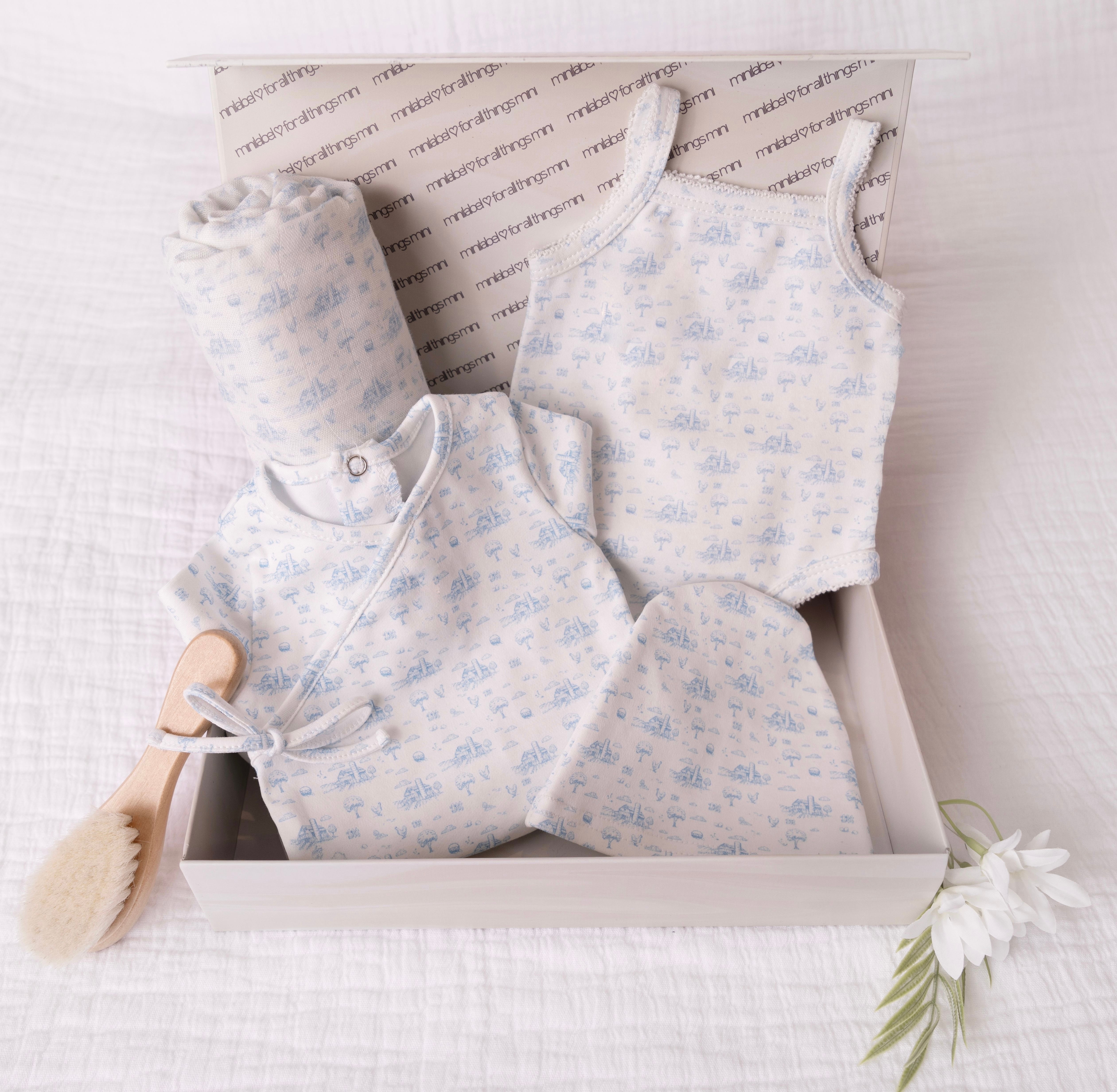 Mini Label - Boys Farmhouse Print Gift Set
