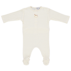 Bebe Organic Bebe Rocking Horse Footie Pointelle
