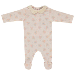 Bebe Organic Marie Collar Footie Summer Bouquet