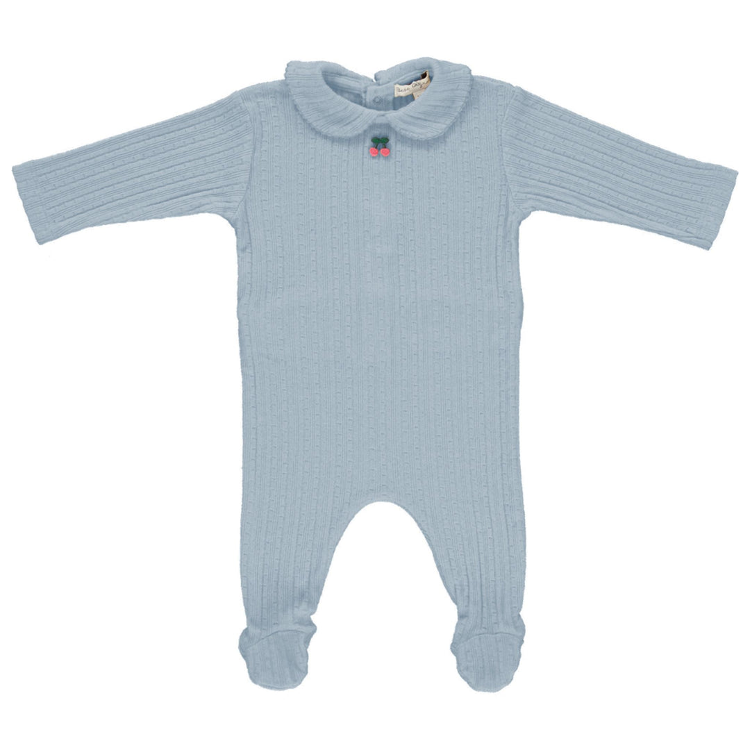 Bebe Organic Cherry Pointelle Footie