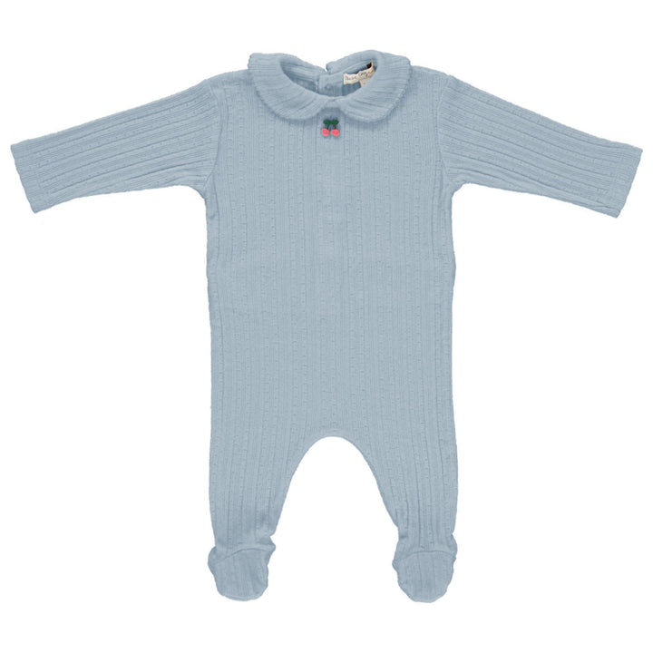 Bebe Organic Cherry Pointelle Footie