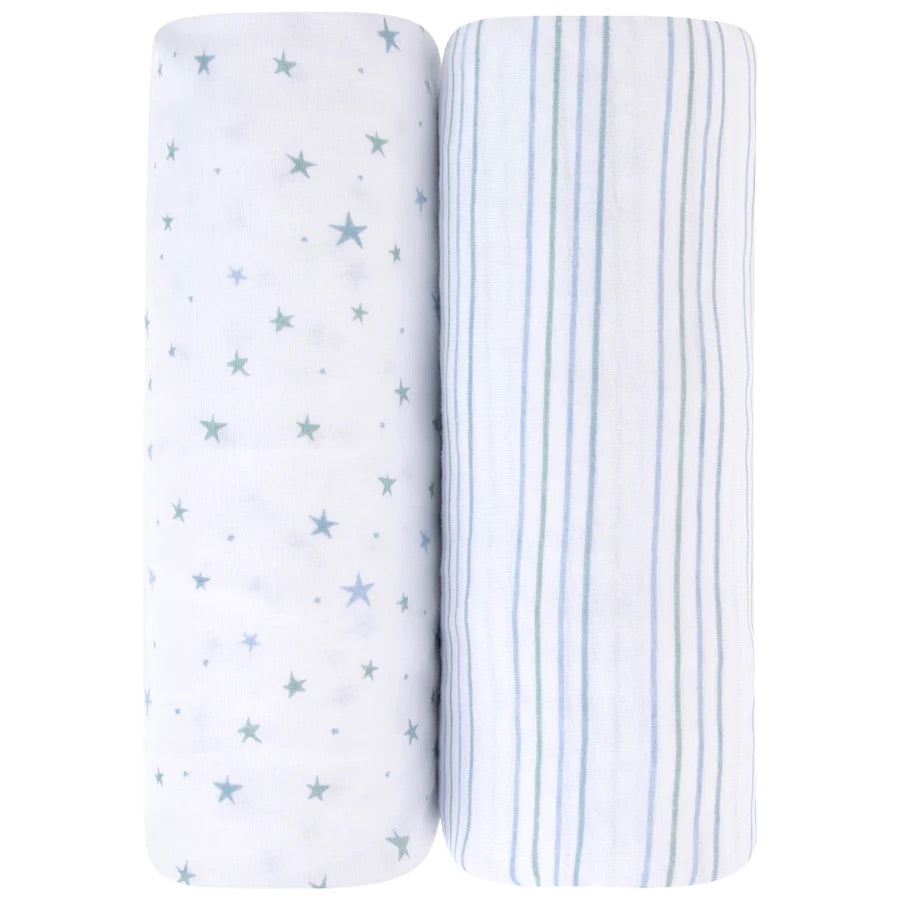 Ely's & Co Blue Stars + Stripes 2 Pack Sheets