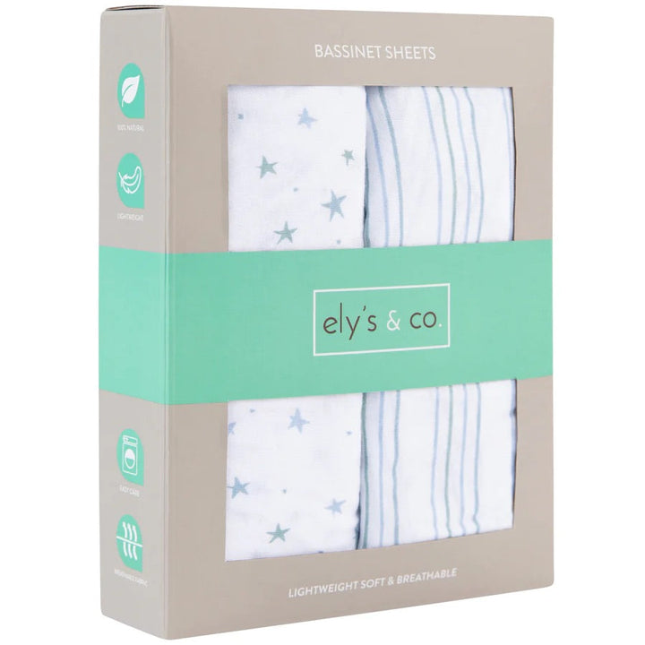 Ely's & Co Blue Stars + Stripes 2 Pack Sheets
