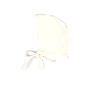 L’oliva Multi Stripe Ribbed Footie + Bonnet