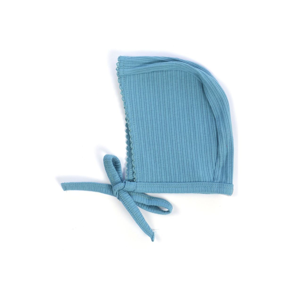 L’oliva Multi Stripe Ribbed Footie + Bonnet