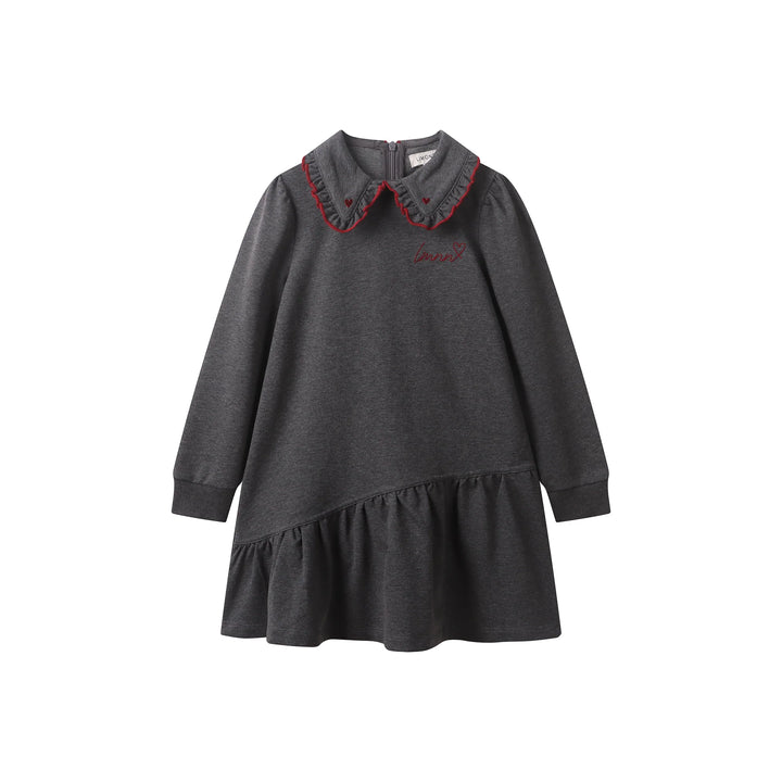 Lemonana Grey/Burgundy Whimsy Dress