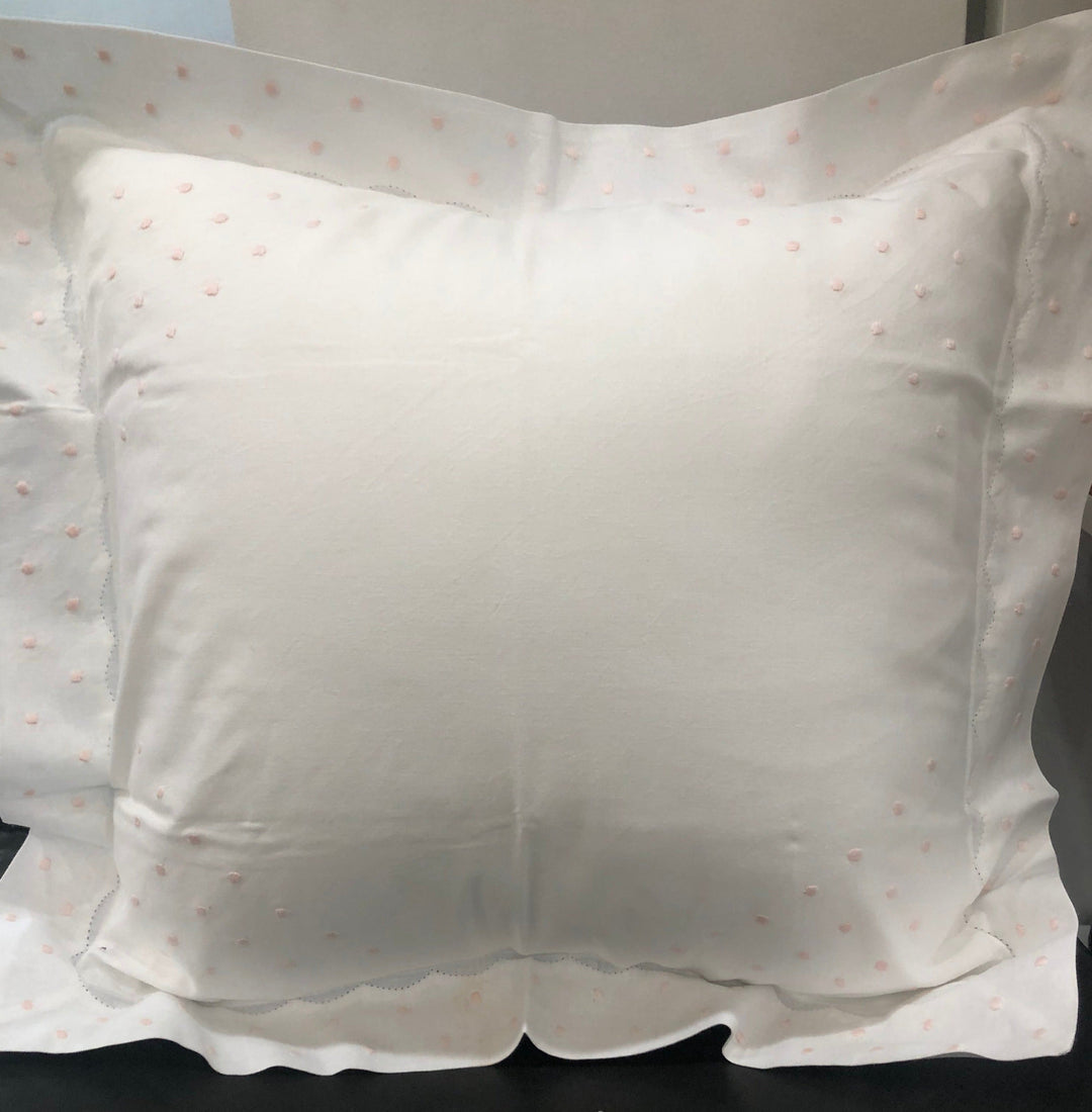 Embroidered Dots Pillow