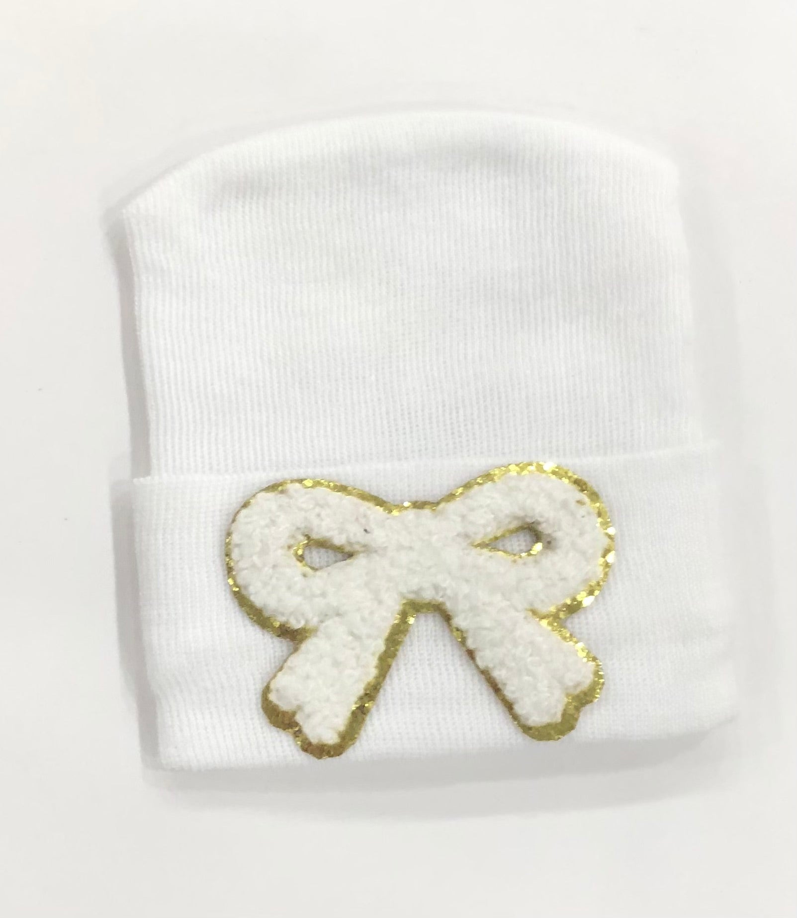 Appliqué Hospital Hat for Newborn Babies | Luxury Newborn Take-Home Essential