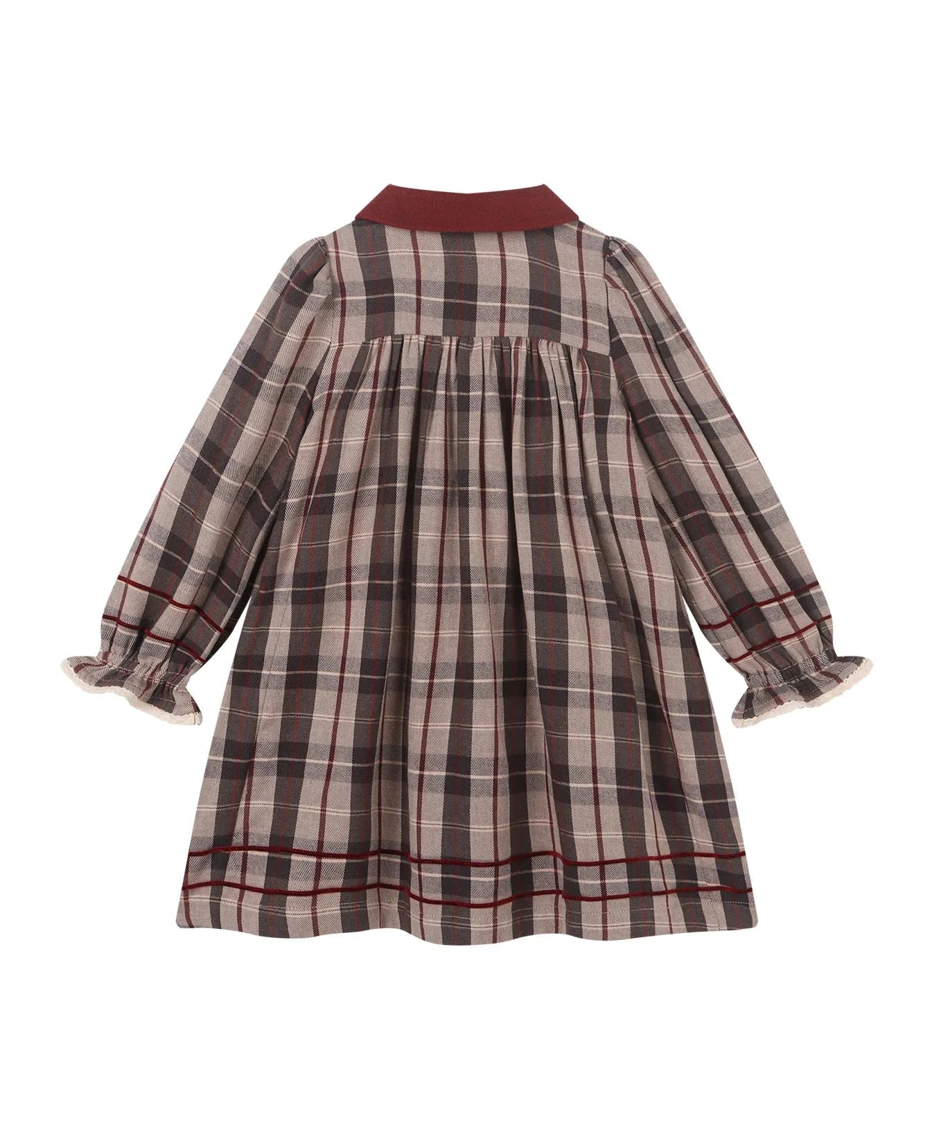 Limonana Pearl Grey Plaid Dress