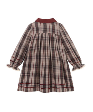 Limonana Pearl Grey Plaid Dress