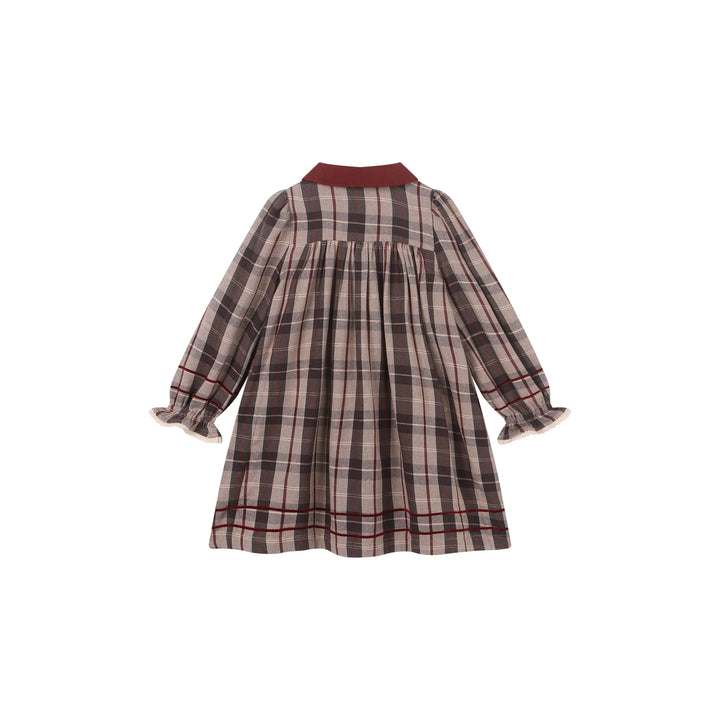 Lemonana Pearl Grey Plaid Dress