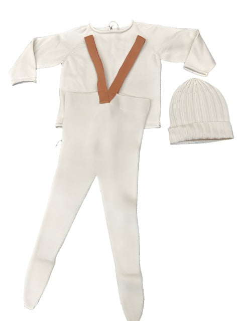 Li+Me Clay Billie Knit Overall 3pc set