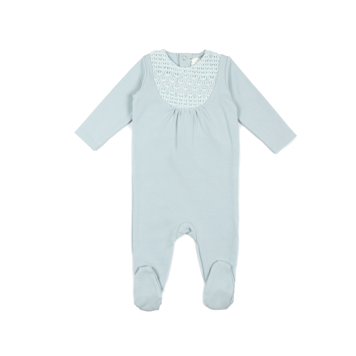 L’oliva Knit Bib Footie + Bonnet (E30012/02012)