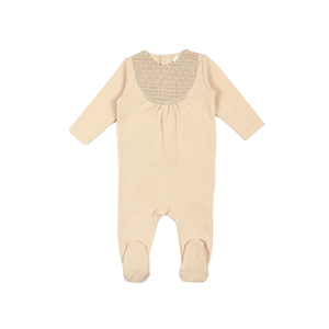L’oliva Knit Bib Footie + Bonnet (E30012/02012)