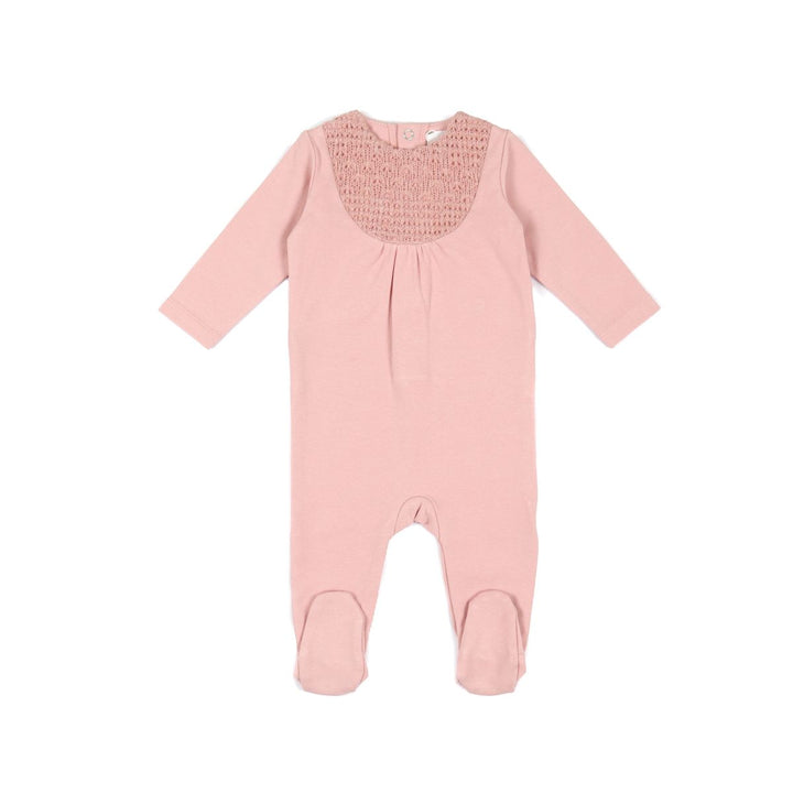 L’oliva Knit Bib Footie + Bonnet (E30012/02012)